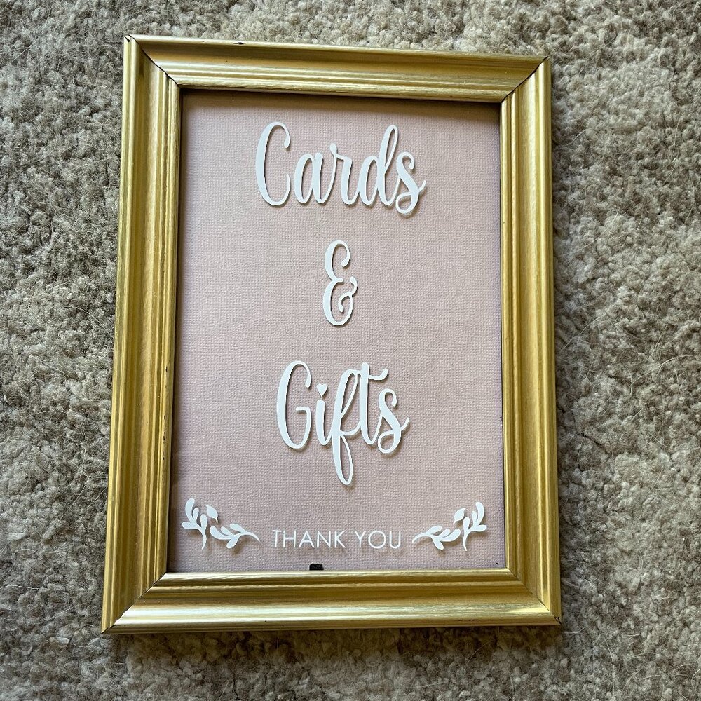 Cards & Gifts Sign for Weddings